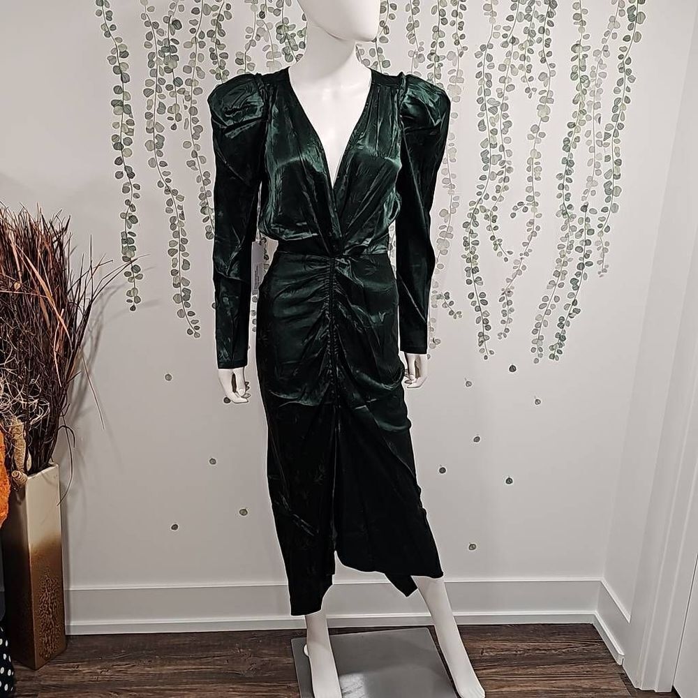 Ronny Kobo Astrid Ruched Jacquard Dress - Picture 3 of 12